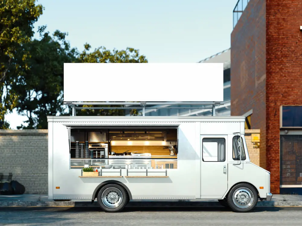 Food truck ready for rental service